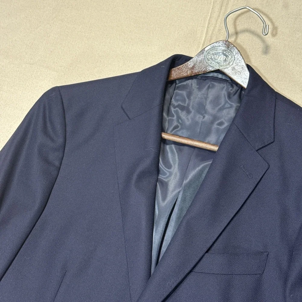 Rodd & Gunn Blue Cotton Sport Fit Blazer Men XL Modern Jacket 100% Wool